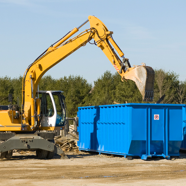 what size residential dumpster rentals are available in Newark NJ